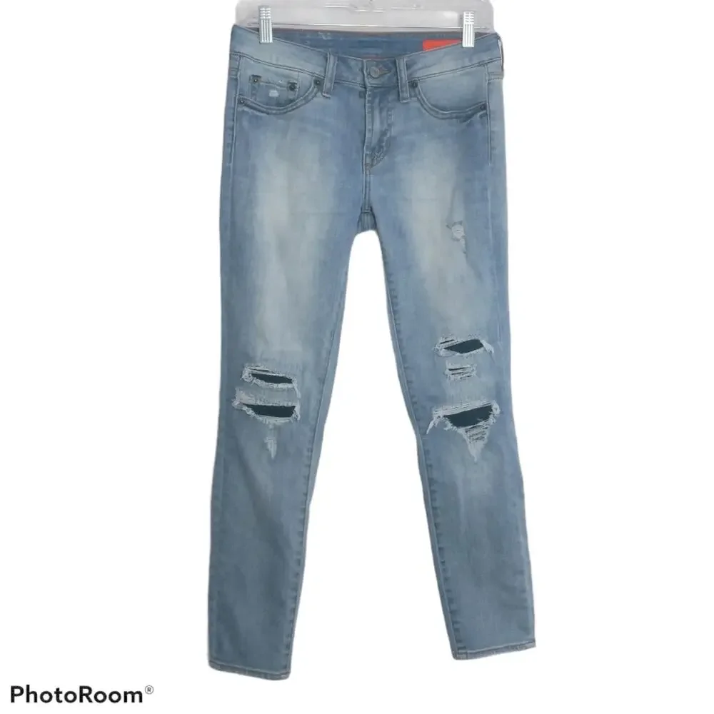 Jean Shop PATTY DESTROYED JEANS Light Wash 27
